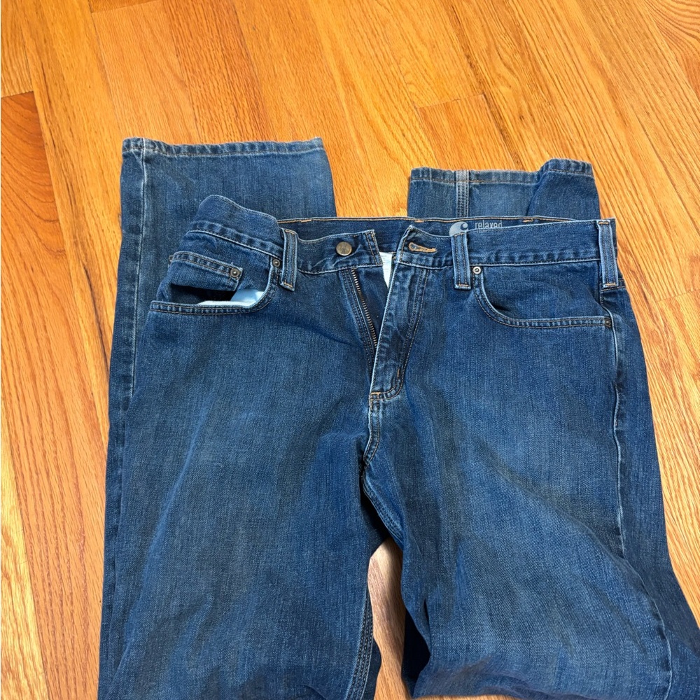 Carhartt Men's Straight-Leg Jeans in Blue Denim